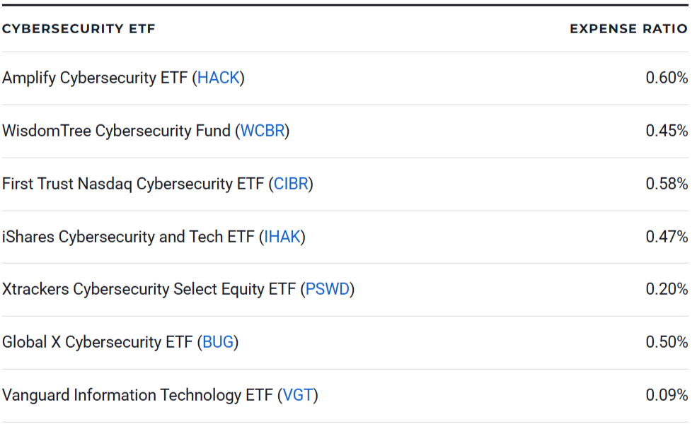 7 Best Cybersecurity ETFs for 2026