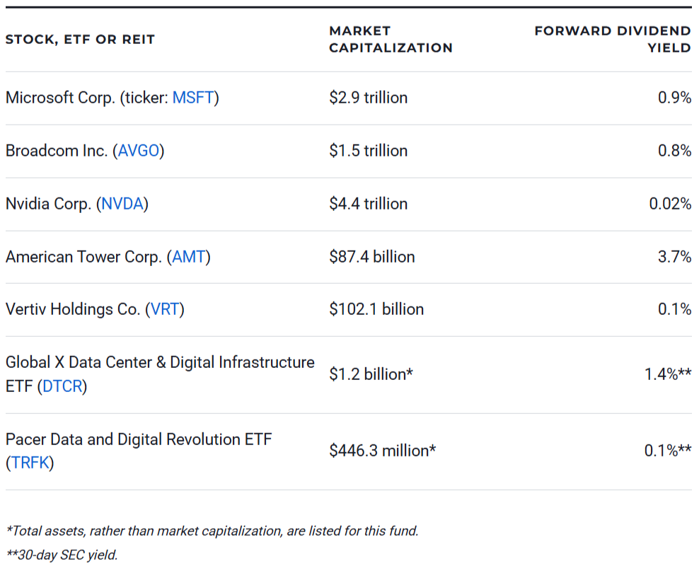 7 Best Data Center Stocks, ETFs and REITs to Buy